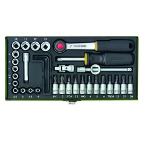 Proxxon Finmekanikerst med 1/4 tomme skralde