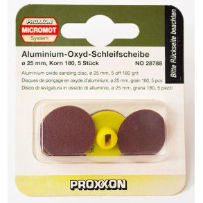 Proxxon Aluminium-Oxid slibeskiver korn 40, 5 stk.