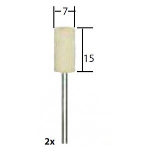 Proxxon Filtstifter, 7 x 15 mm, 2 stk.