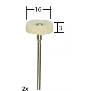 Proxxon Filtstifter, 16 x 3 mm, 2 stk.