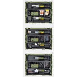 Proxxon L-BOXX (tom). Leveres UDEN batterier og hurtigoplader