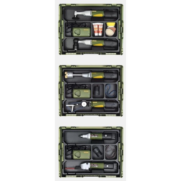 Proxxon L-BOXX (tom). Leveres UDEN batterier og hurtigoplader
