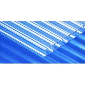 Polycarbonat (lexan) kanal, 328 x 475 x 6,5 - klar