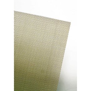 Gitterplade, messing. 140 x 200 x 0,6 mm, maskestrrelse 1,0 mm