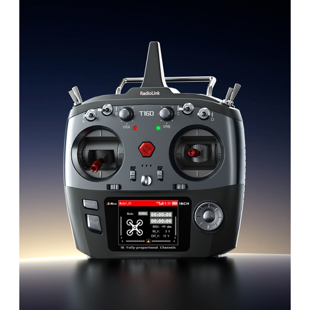 T16D Radioanlg med 16 kanalers sender og 16 kanalers modtager