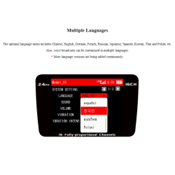 T16D Radioanlg med 16 kanalers sender og 16 kanalers modtager