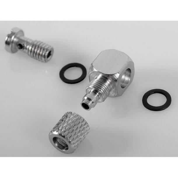 Hydraulik-forbindelsesled 90 grader M5 x 4 mm