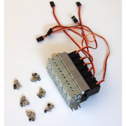 Ventilbord med 6 blokke inkl. servoer