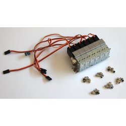 Ventilbord med 6 blokke inkl. servoer