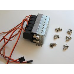 Ventilbord med 6 blokke inkl. servoer