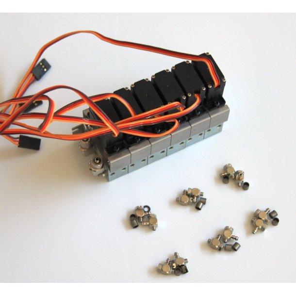 Ventilbord med 6 blokke inkl. servoer