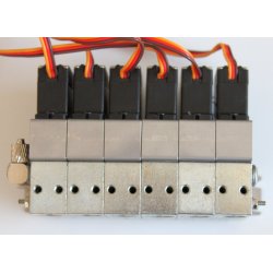 Ventilbord med 6 blokke inkl. servoer