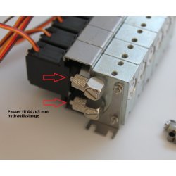 Ventilbord med 6 blokke inkl. servoer