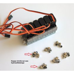 Ventilbord med 6 blokke inkl. servoer