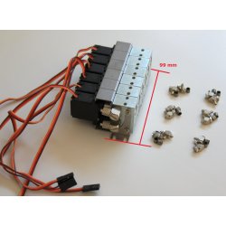 Ventilbord med 6 blokke inkl. servoer