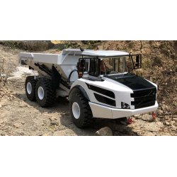 Volvo dumper, fabriksmalet hvid