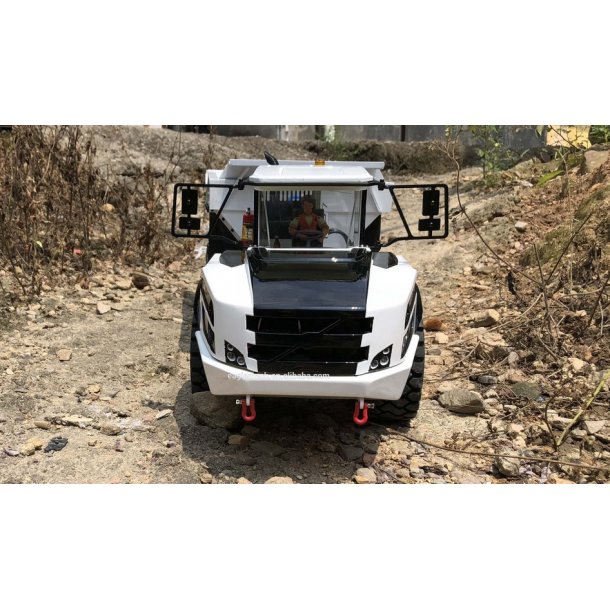 Volvo dumper, fabriksmalet hvid