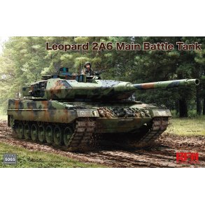 Leopard 2A6 Main Battle Tank with workabletrack links (without interior)