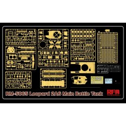 Leopard 2A6 Main Battle Tank with workabletrack links (without interior)