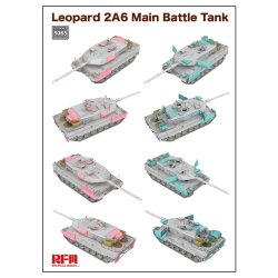 Leopard 2A6 Main Battle Tank with workabletrack links (without interior)