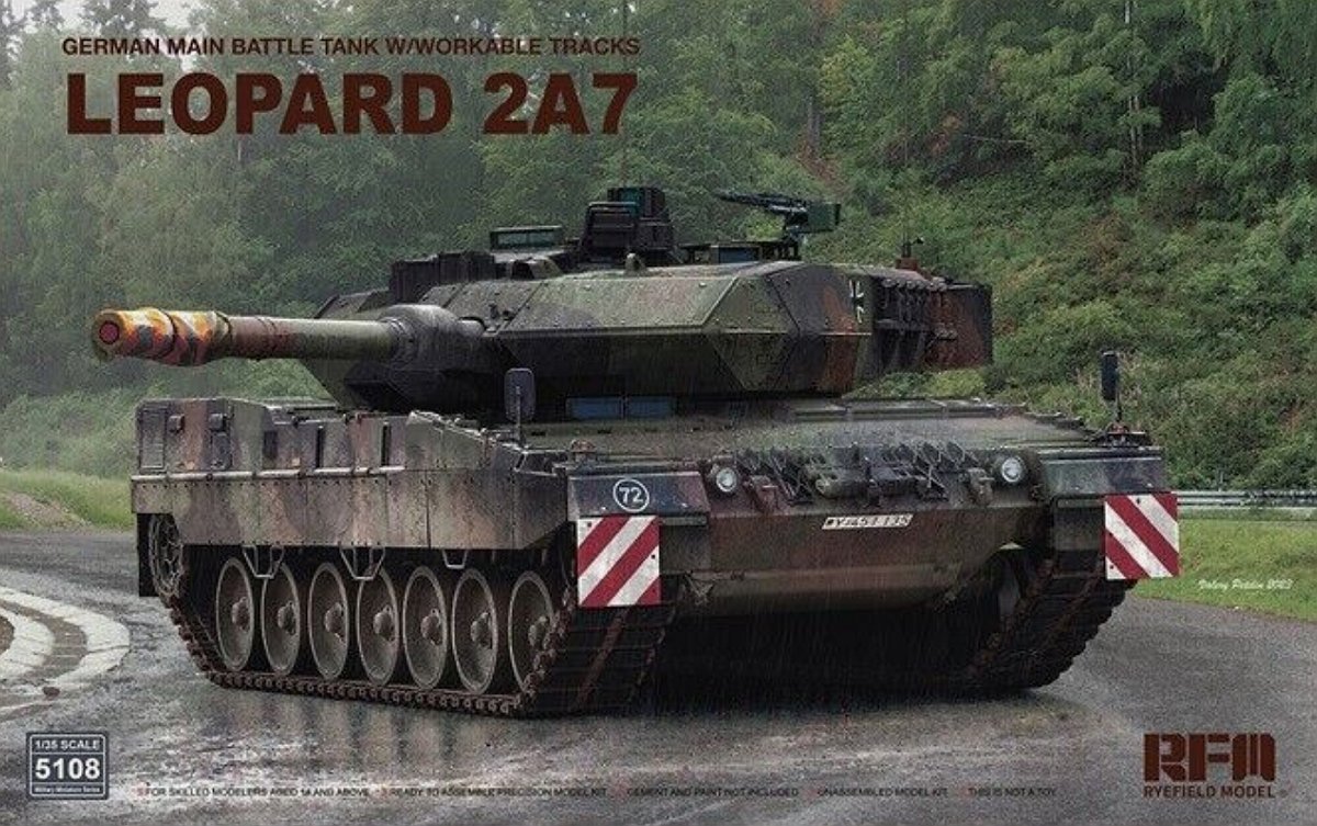 Leopard 2 A7 Main Battle Tank - Tysk bælte - efter WWII 1/35 ...