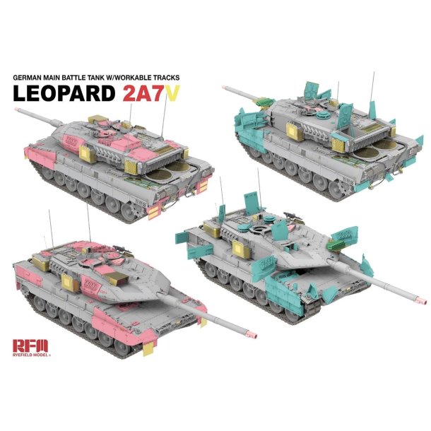 Leopard 2A7V med enkeltleds-blter