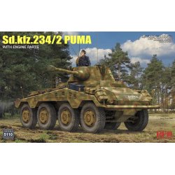 Sd.kfz 234/2 PUMA with engine parts