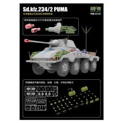 Sd.kfz 234/2 PUMA with engine parts