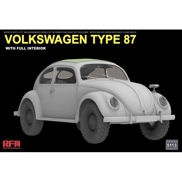 VW Volkswagen Type 87 med fuldt interir