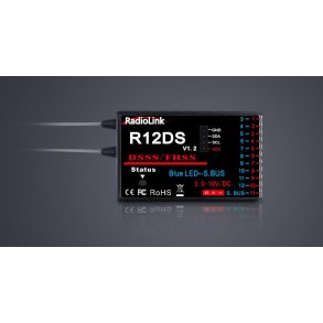 R12DS 12-kanals modtager 2,4 GHz