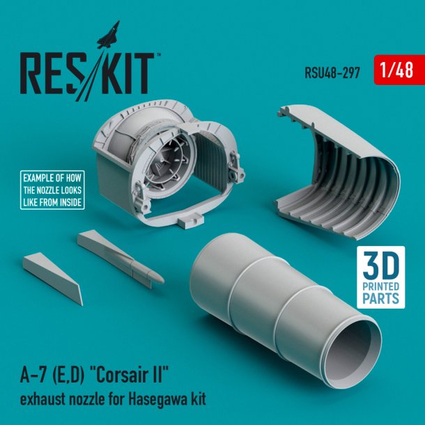 A-7 (E,D) ��Corsair II�� exhaust nozzle for Hasegawa kit (1/48)