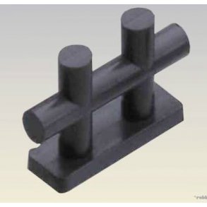 Pullert med dobbelt kryds 28 x 8 mm, 6 stk.