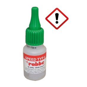 Cyano-acrylat (sekundlim) 20 gram (10-30 sek), medium