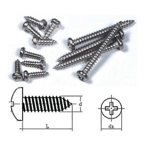 PH-X Pladeskrue rustfri 1,7 x 10 mm, 30 stk