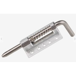 Fjederl�s, aluminium. 26 x 16 x 8 mm