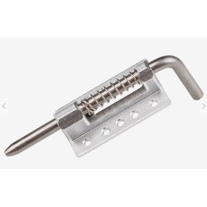 Fjederl�s, aluminium. 26 x 16 x 8 mm