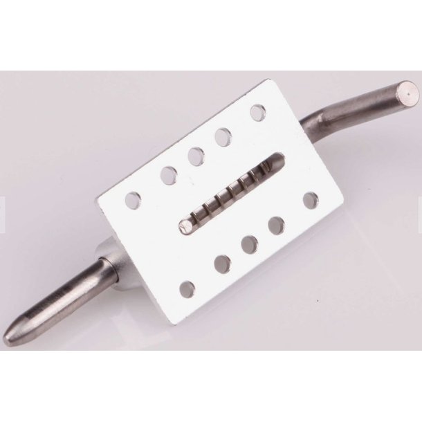 Fjederl�s, aluminium. 26 x 16 x 8 mm