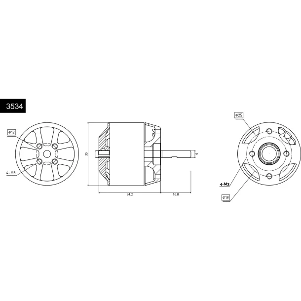 robbe Ro-Power Torque 3534 500KV NAVY