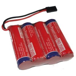 Robbe RO-POWER Loop Mignon AA 2500 mAh 4,8 V modtagerakku, JR-stik (4x1)