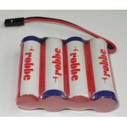 Robbe RO-POWER Loop Mignon AA 2500 mAh 4,8 V modtagerakku, JR-stik (4x1)