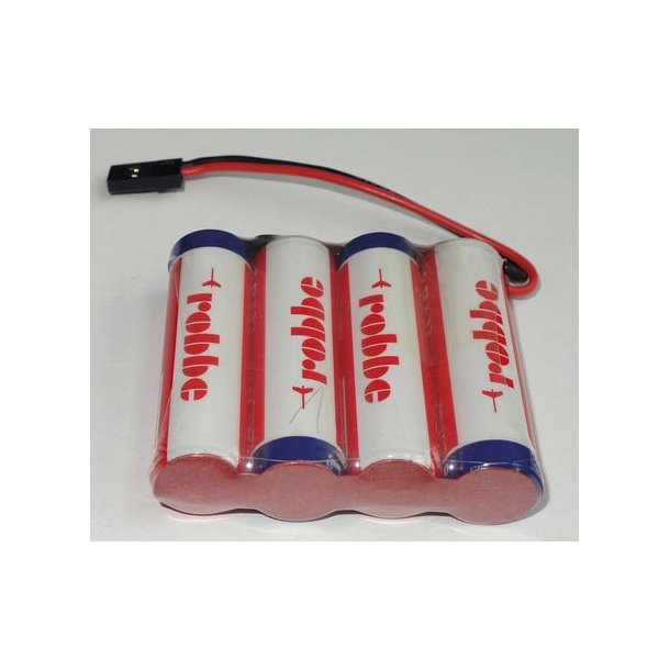 Robbe RO-POWER Loop Mignon AA 2500 mAh 4,8 V modtagerakku, JR-stik (4x1)