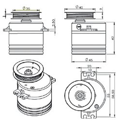 Sejlvindeservo FSW 220, BB MG HV