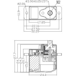 Robbe Modellsport FS 151 BB MG HV 140&deg; Analog Servo