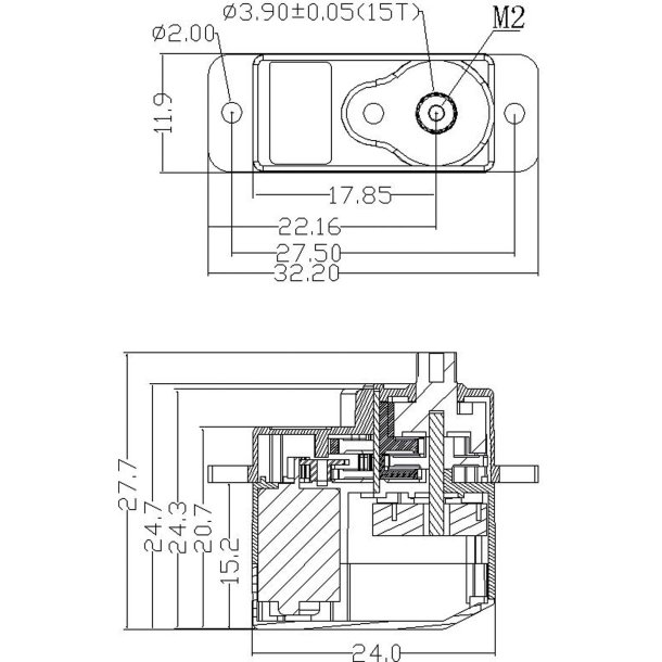 Robbe Modellsport FS 151 BB MG HV 140&deg; Analog Servo