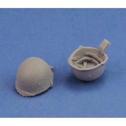 U.S. hjelme WWII og senere samt danske, skala 1/16