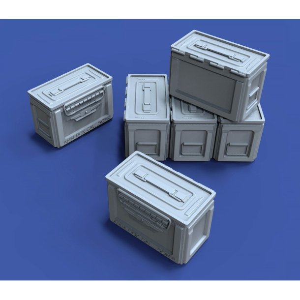 Kaliber 50 Ammunitionskasser, skala 1/16