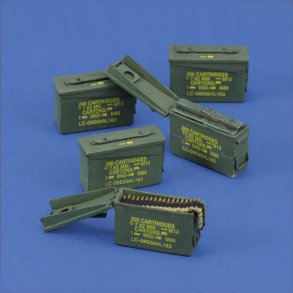 U.S. Ammo 7,62 mm ammunitionskasser �Vietnam�, skala 1/16
