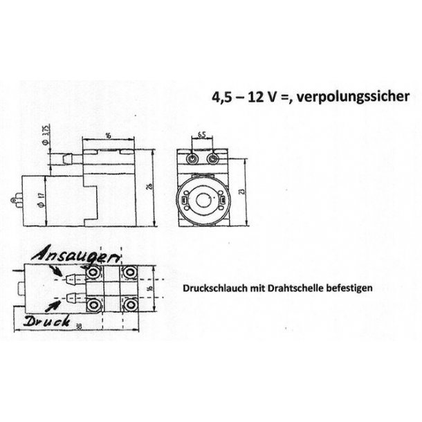 Pumpe SP270, 12 volt