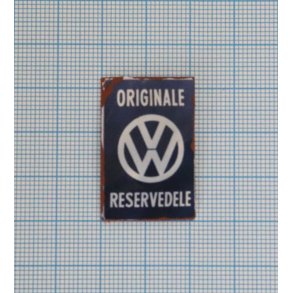 VW Originale reservedele, emaljemrke