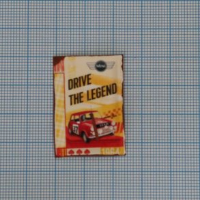 Drive the Legend, emaljemærke
